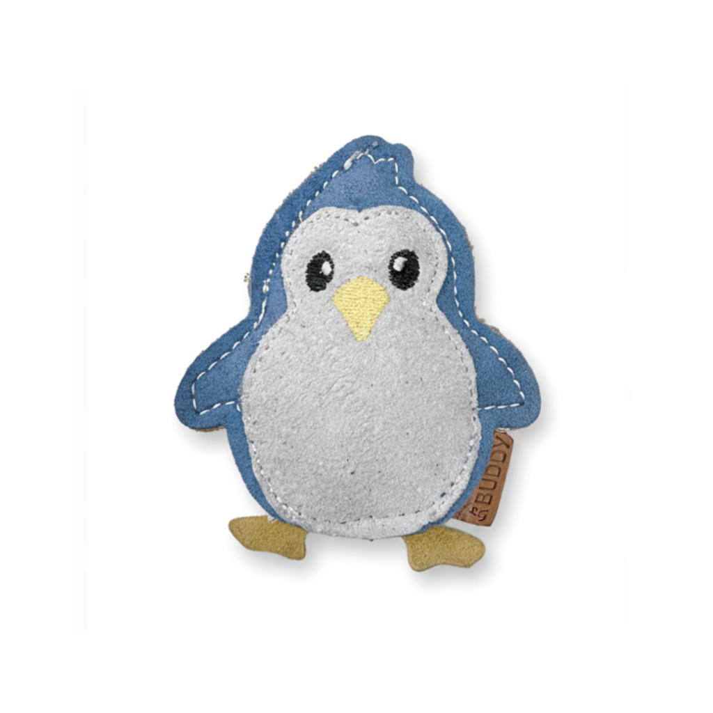 BUDDY. Hundespielzeug aus Leder "Kleiner Pinguin"